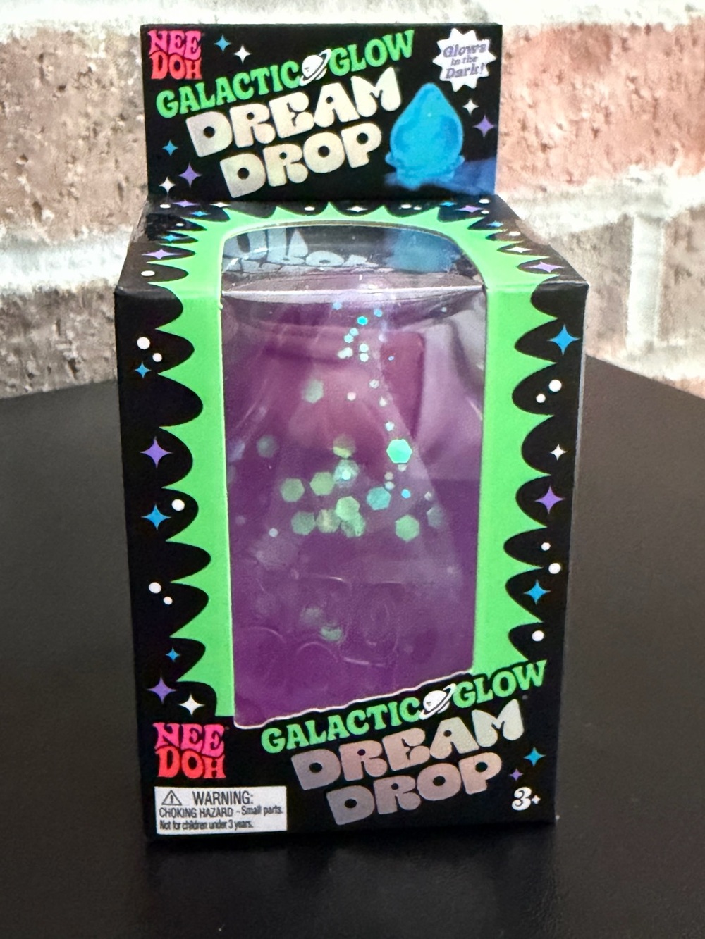 Needoh Galactic Glow Dream Drop Stress Ball - Purple Extremely RARE